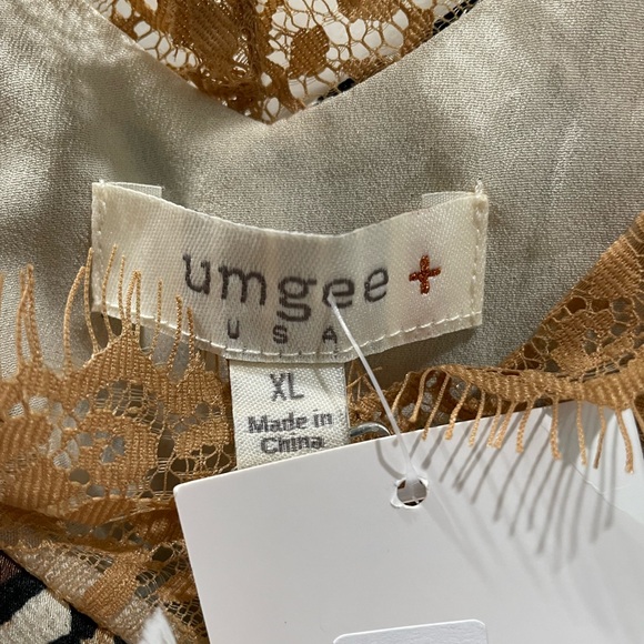$5 for Bundling NWT Umgee Lady in Leopard Lace Cami Sz XL Fits Oversized - Picture 2 of 2